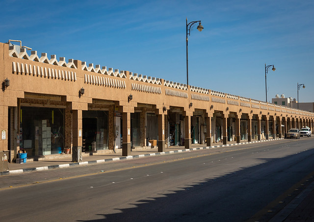 Arcades of the market, Najran Province, Najran, Saudi Arabia