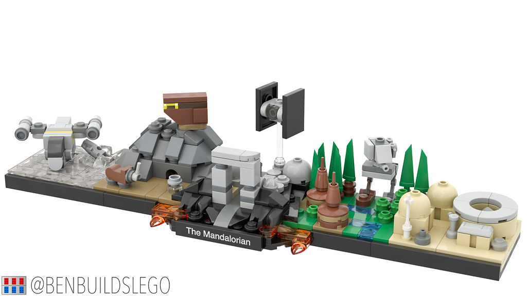 bestille Undertrykke hylde Lego Star Wars - "The Mandalorian" Skyline MOC (3) | Flickr