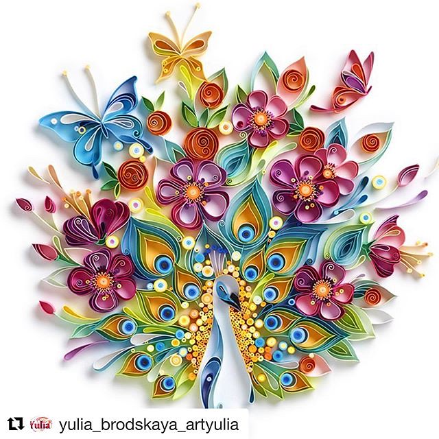 Day 19- Inspiration. The works of @yulia_brodskaya_artyulia introduced me to quilling when I was trying to find something for my husband as a gift. I couldn’t believe this was made from paper! The swirls and color immediately drew me in. I had to try it..