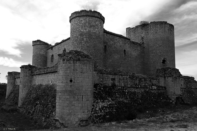 Pioz, Guadalara, España. Ruinas del Castillo.