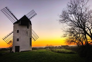 Ashton windmill sunset