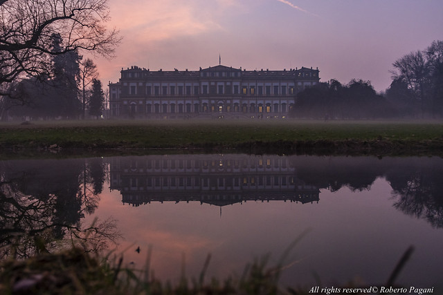 Royal house at dusk
