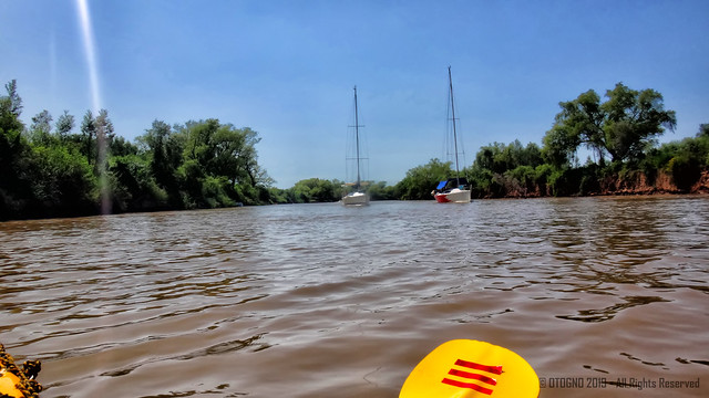 Rio Parana - Canal Destileria - Boca de la Milonga - Zanjon Pascual - Riacho Paranacito - Kayak 1