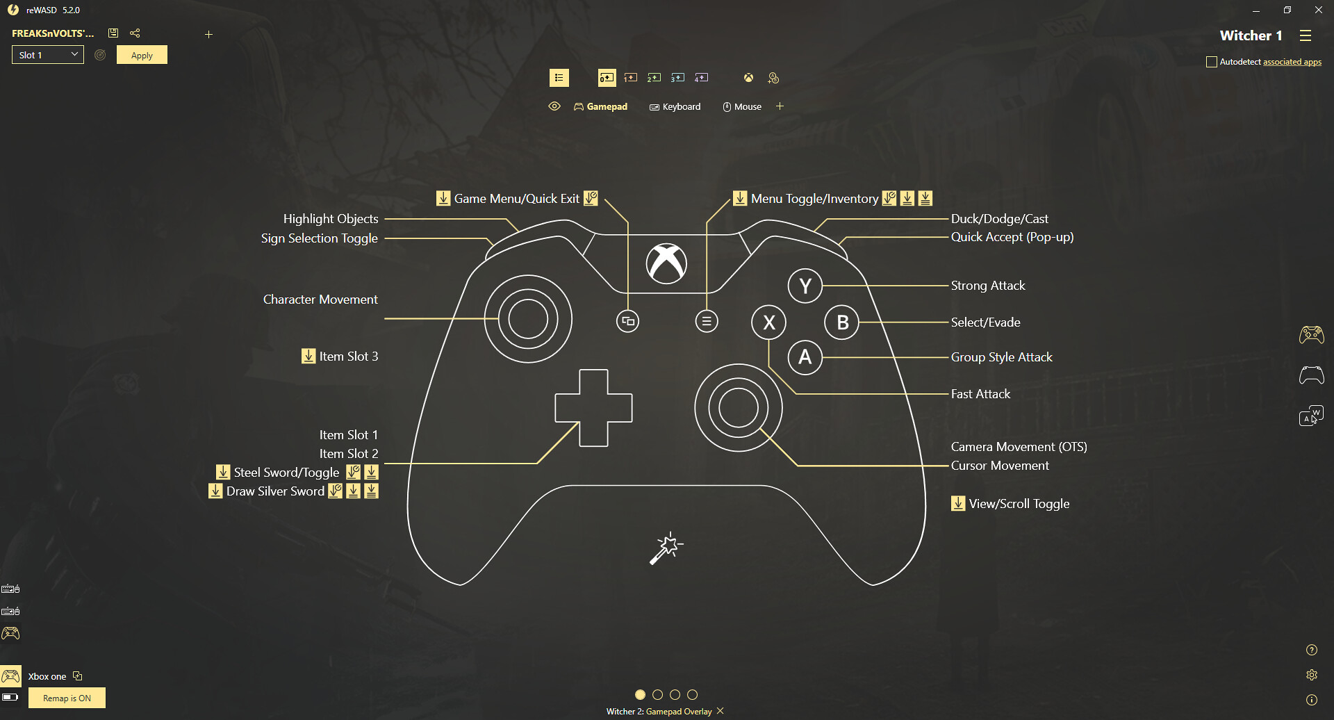 The Witcher Xbox Controller Config at The Witcher Nexus - mods and community