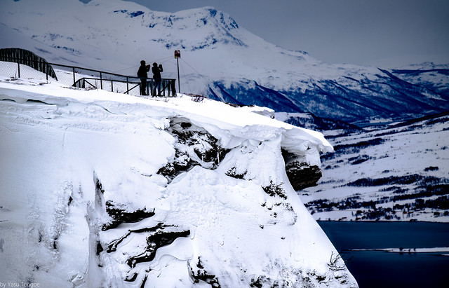 View of the cliff of Storsteinen (The Big Rock) at Tromso, Norway- 62
