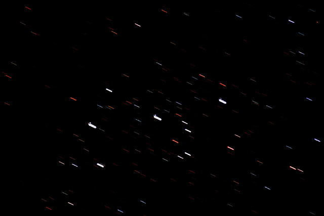 Orion belt (constellation) Star trail 30 sec. 29.12.19