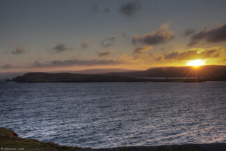 Winter sunset; Shetland Islands