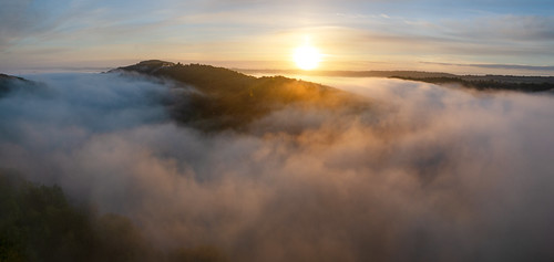wye valley symonds yat herefordshire england europe travel tourism forest dean fog sunset