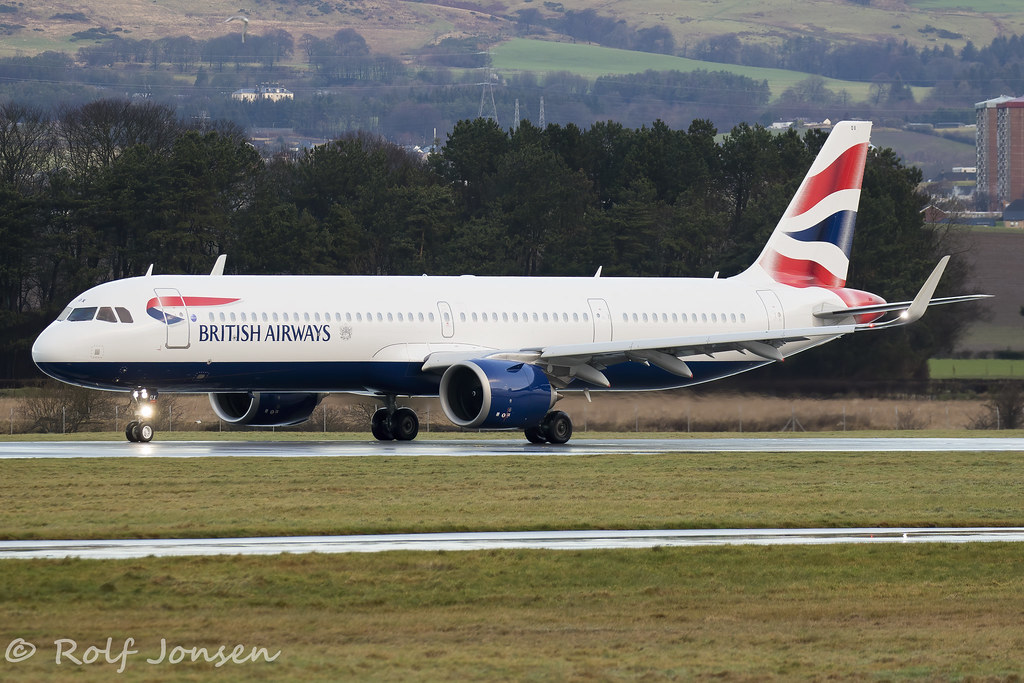 G-NEOX Airbus A321NEO British Airways Glasgow airport EGPF… | Flickr