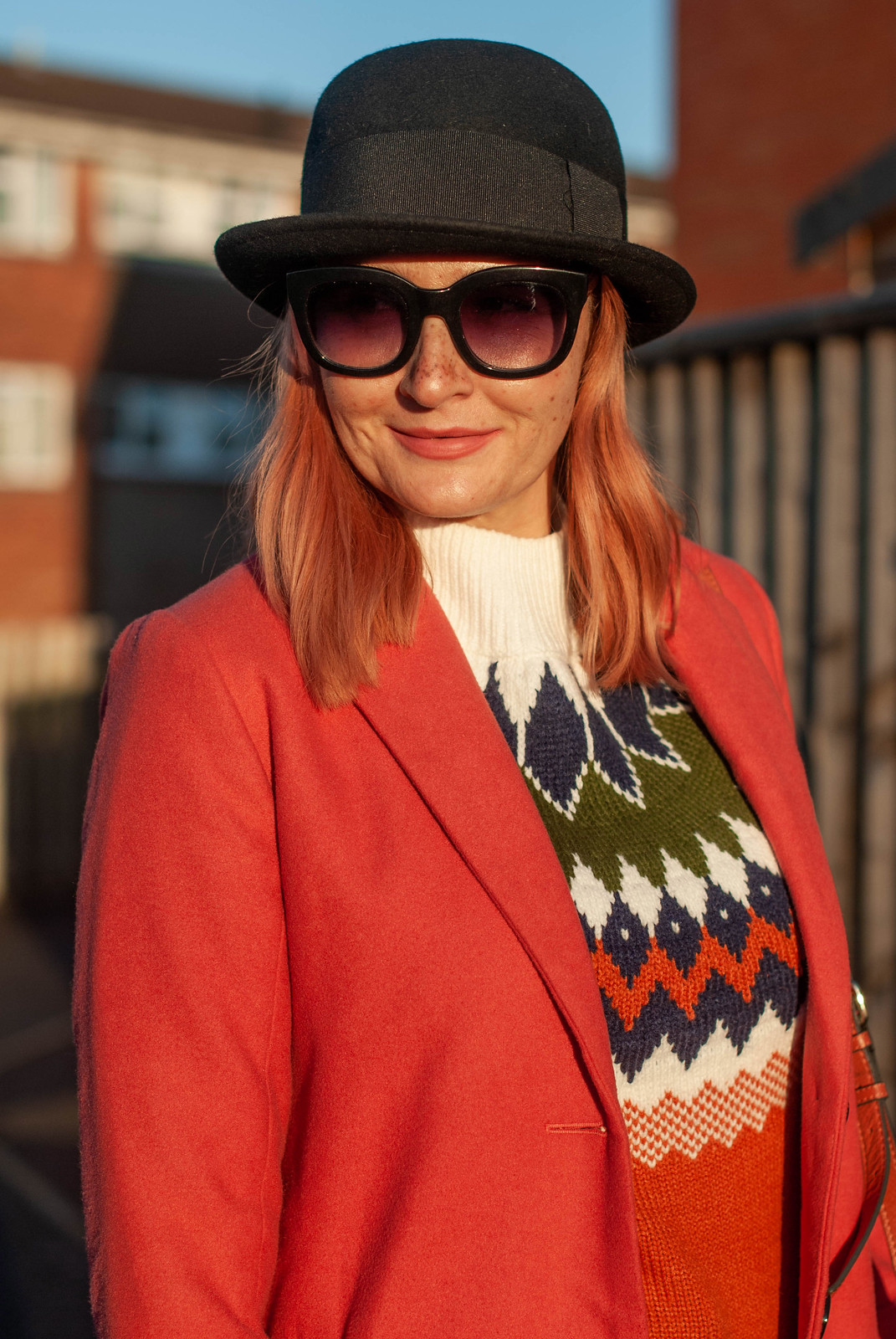 Bringing Back the Bowler Hat and a Modern Nordic Sweater | Not Dressed As Lamb, Style for Over 40 Women