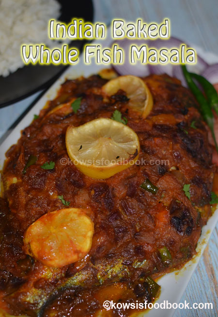 Baked fish with Indian Spices