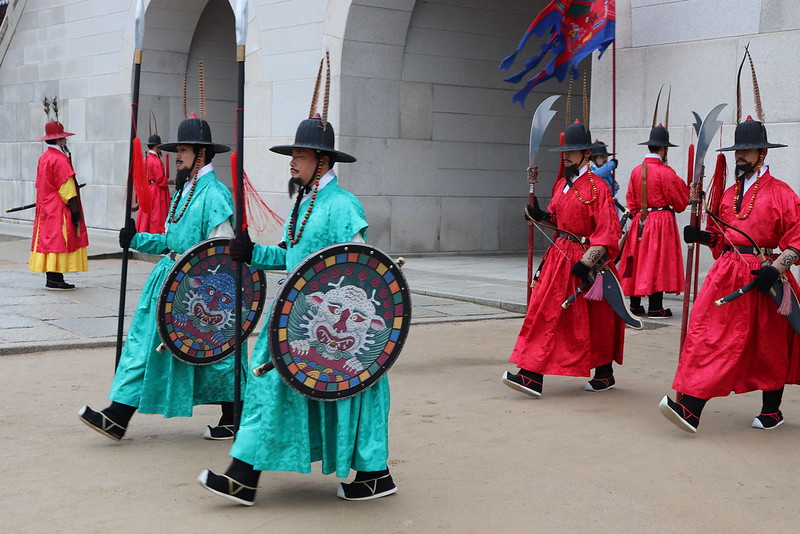 Horarios del Cambio guardia Palacio de Gyeongbokgung