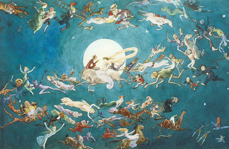 Charles Altamont Doyle - A Dance around the Moon