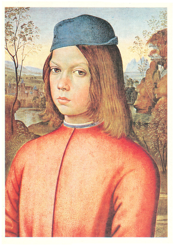 1) ПИНТУРИККЬО (БЕРНАРДИНО ДИ БЕТТО ДИ БЬЯДЖО) [около 1454-1513] Pinturicchio (Bernardino di Betto di Biagio). Портрет мальчика