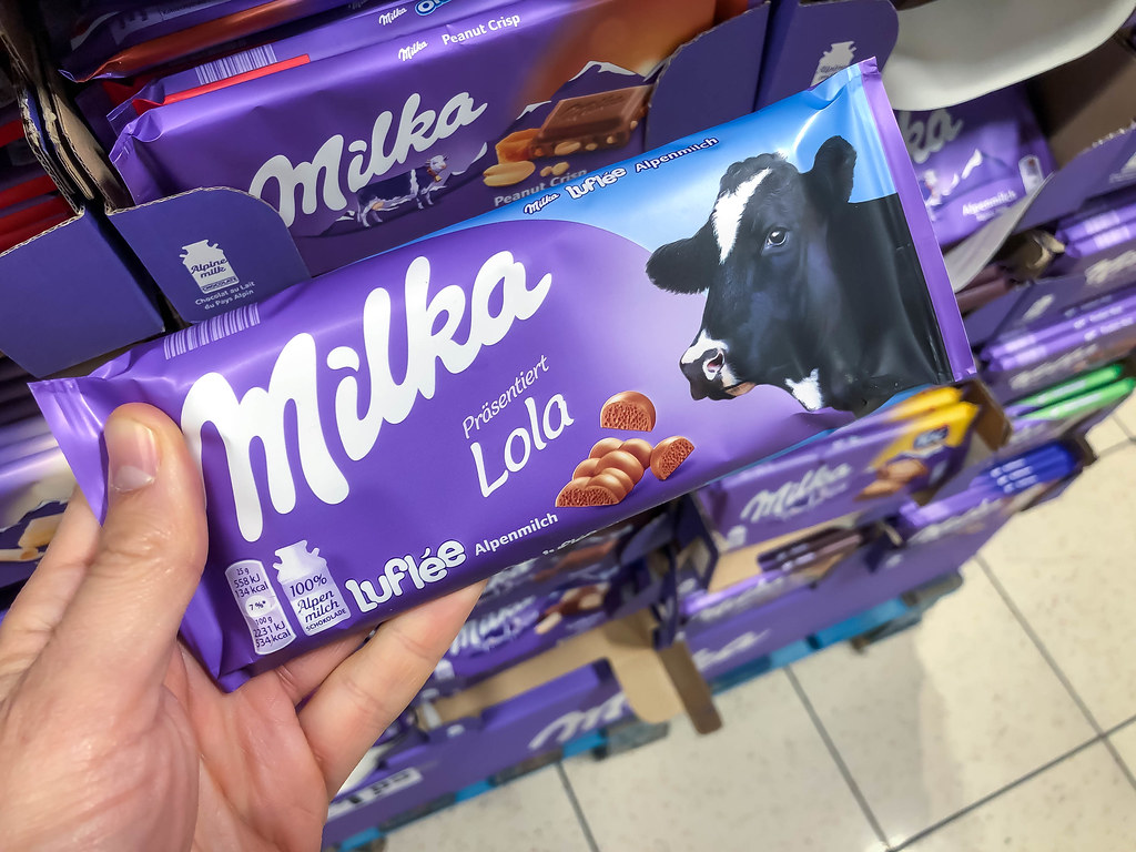 Milka Schokolade-Tafel mit Lola Kuh K… namens einem die | für Flickr
