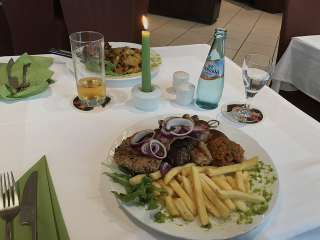 Grilled Meat - Dinner in a Restaurant in Weiterstadt, Germany