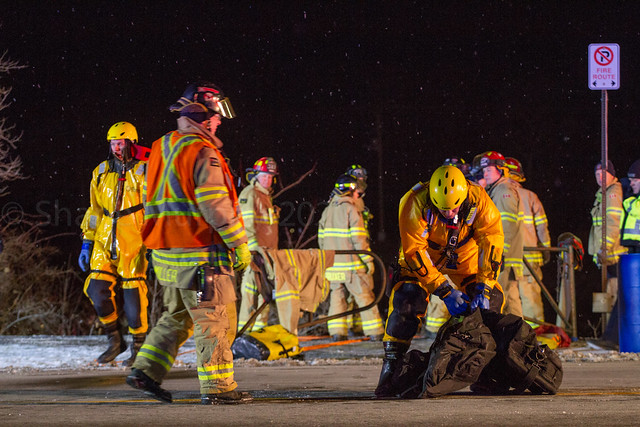 Icy Rope Rescue Following Crash in St. Catharines