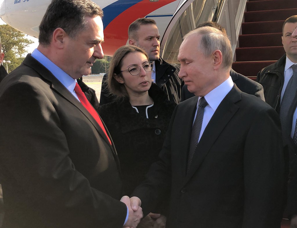 Russia's President Putin arrives in Israel
