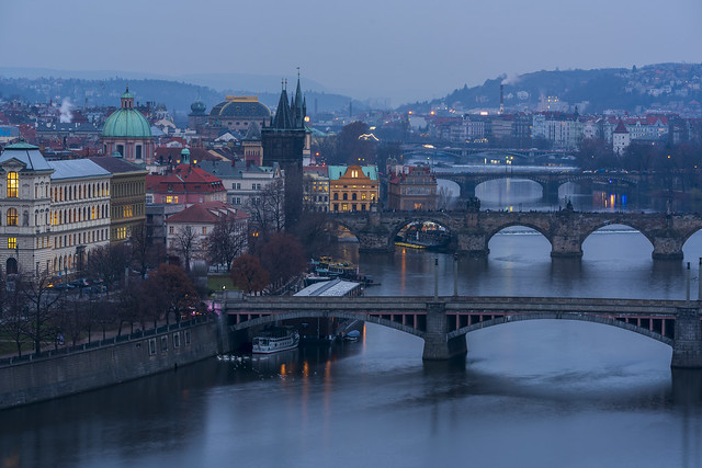 Prague Blue Bridges