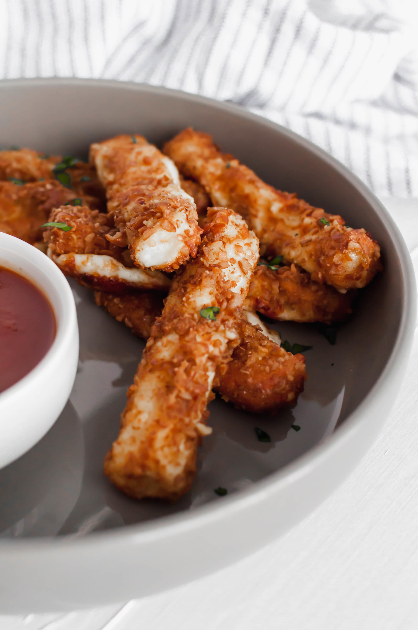 Take your mozzarella sticks up a notch by coating them in pretzel crumbs before frying. The ultimate Super Bowl appetizer.