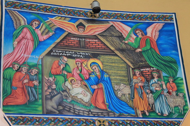 Mural at New Church of St. Mary of Zion, Axum, Ethiopia