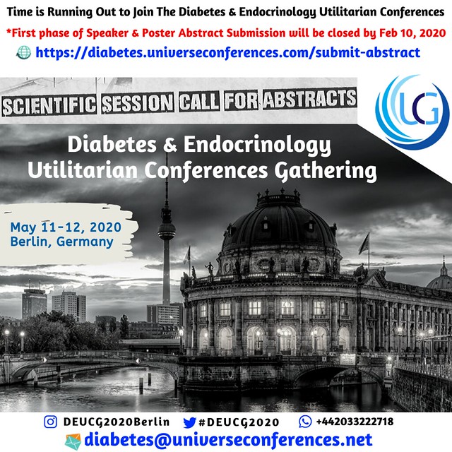 Time is Running Out to Join The Diabetes & Endocrinology Utilitarian Conferences, CME, Diabetes Conferences, Endocrinology Conferences, Berlin Diabetes Conferences, Germany, Schengen Visa