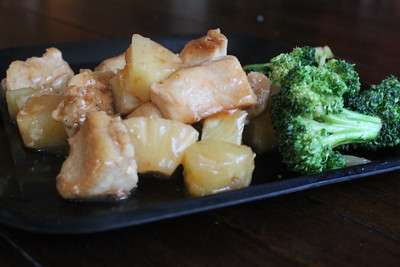 Sweet and Sour Chicken with Soy Ginger Broccoli