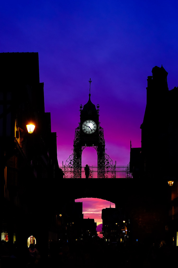 Eastgate Clock at dusk | This was a relatively lucky shot. J… | Flickr