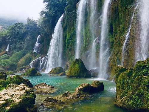 longexposure landscape hiking asia outdoors nature waterfalls vietnam bảngiốcfall
