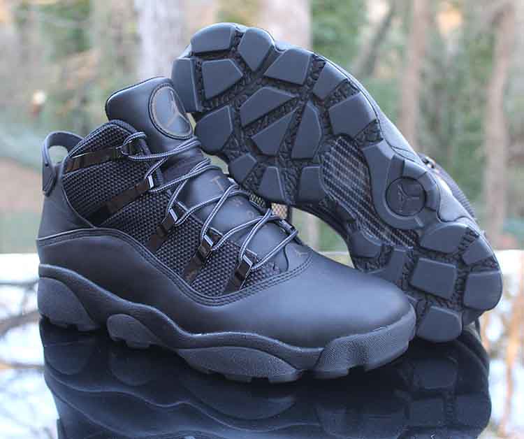 jordan winterized 6 rings boots black