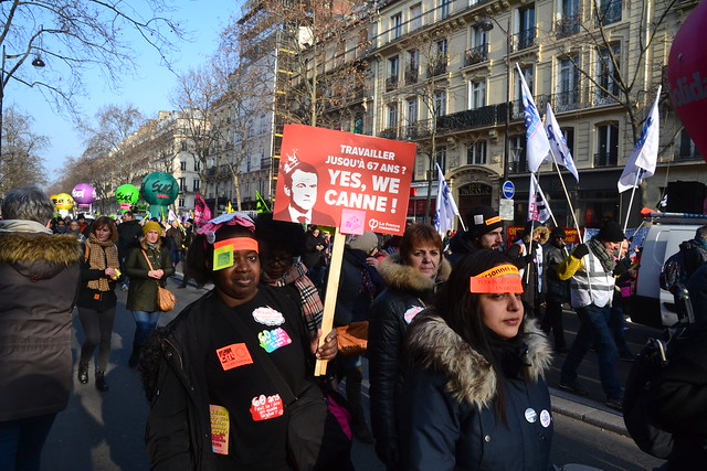 Manifestation du 24 janvier 2020 contre le projet Macron de réforme des retraites