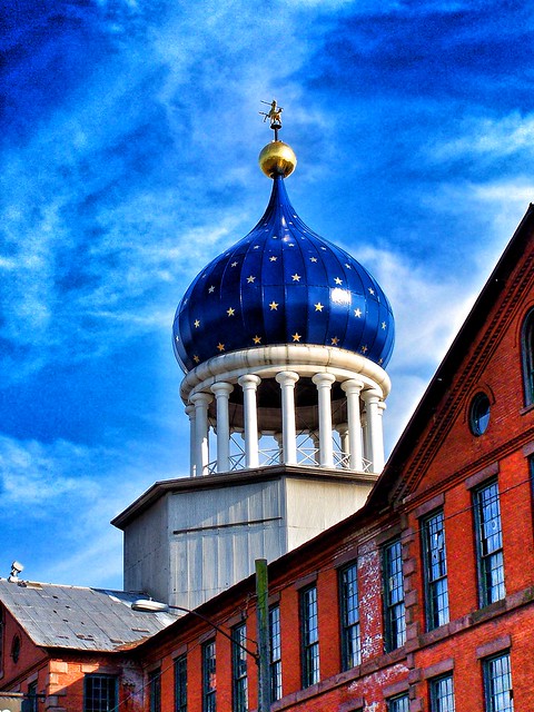 Hartford Connecticut ~ Colt Armory ~ Blue onion dome, rebuilt in 1867