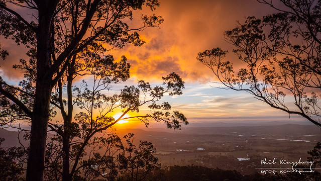 Sunset from Mount Tamborine, Queensland, Australia