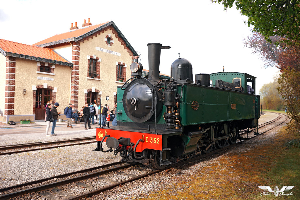 Locomotive 230 Fives-Lille N° E 332 - Festival Chemin de fer de la baie de Somme CFBS 2016