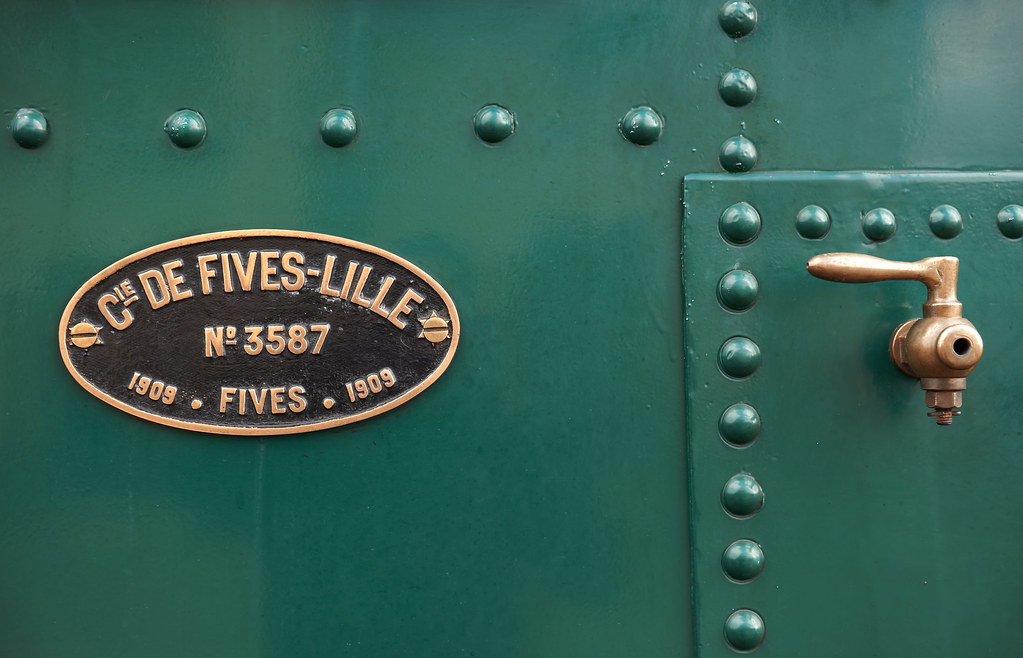 Steam locomotive plate - Locomotive 230 Fives-Lille N° E 332