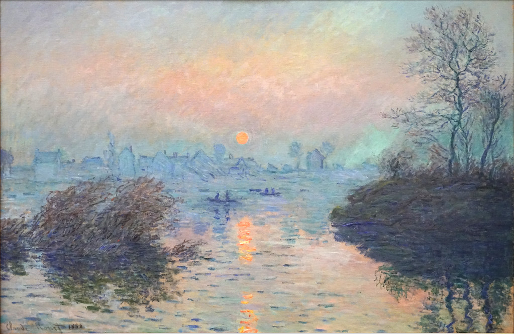 Soleil couchant sur la Seine de Claude Monet (Musée du Petit Palais, Paris)