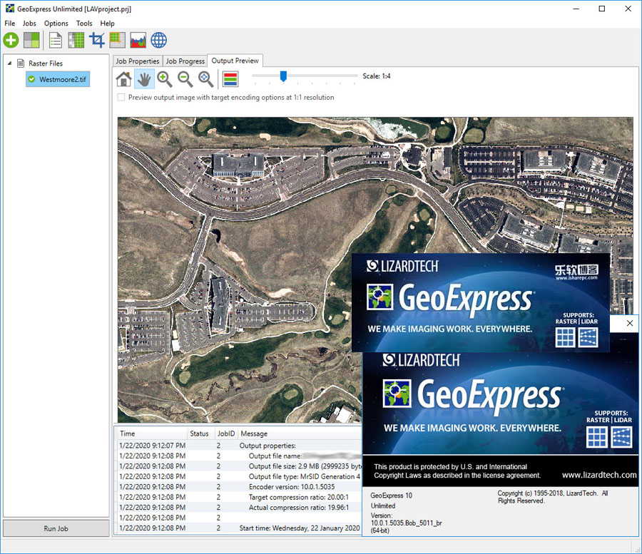 Working with Extensis GeoExpress Unlimited 10.01 full license