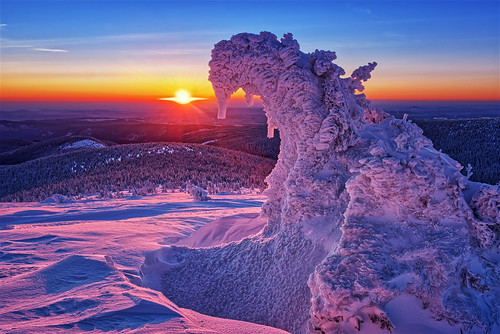 landscape sunrise winter snow morning jesneniky bestcapturesaoi elitegalleryaoi aoi