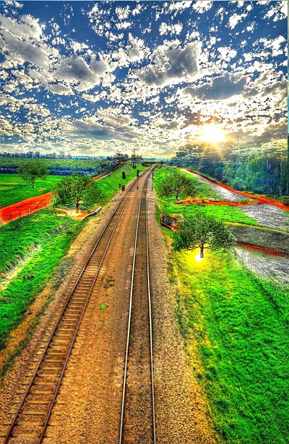 The Train On Its Tracks