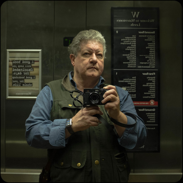 Self-portrait in the lift