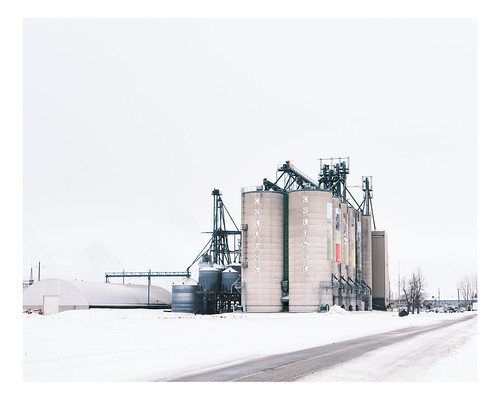mill rural landscape silos industrial industry winter snow monteregie quebec canada sainthyacinthe