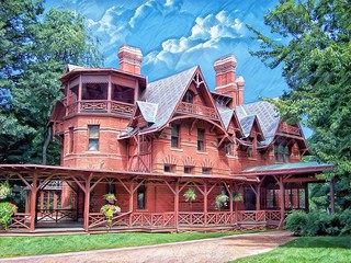 Hartford Connecticut - Mark Twain House and Museum - Historic Architecture