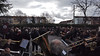 Das Blechbläserensemble QUINTESSENZ erföffnet mit einem Trauermarsch die Veranstaltung vor dem Billeder Denkmal in Karlsruhe