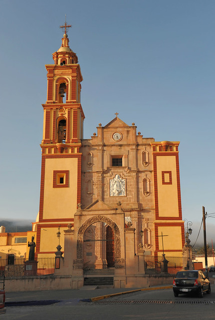 Tlaxco Tlaxcala Mexico Sunset Church