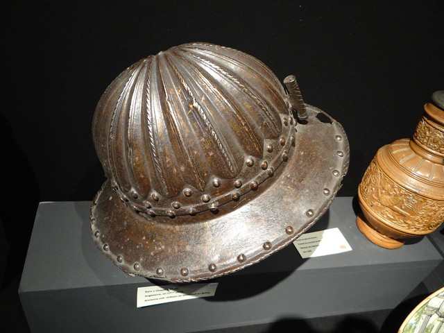 ca. 1650 - 'pikeman's helmet ('pot')', English, former collection Château de Montreuil-Bellay, France, Art et Patrimoine (Ath, Belgium), BRAFA, Brussels, Belgium