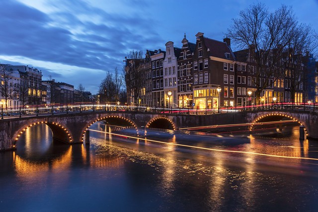 Amsterdam Keizersgracht Light Trails [In Explore 30Jan2020]