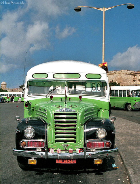 Malta: Valletta bus terminal 1987