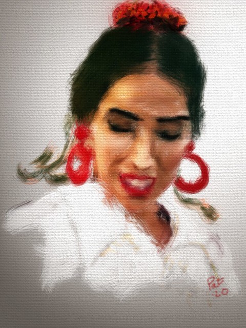 The Flamenco Dancer's Red Earrings
