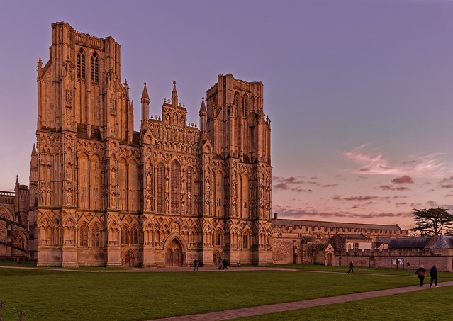 Wells Cathedral sunset