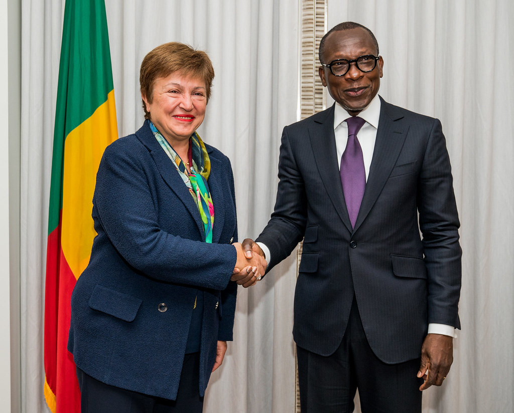 MD Georgieva & President of Benin Patrice Talon-2